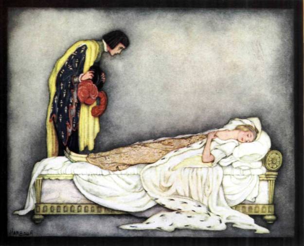 Illustration of "Sleeping Beauty" by Jennie Harbour